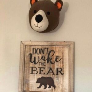 Brown Bear Wall Decor Set